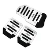 Couvre-pédale antidérapant pour voiture - pédales - aluminium 3 pièces