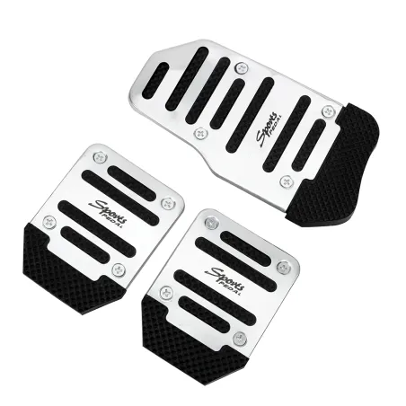 Couvre-pédale antidérapant pour voiture - pédales - aluminium 3 pièces