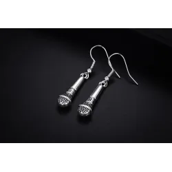 Orecchini microfono in argento