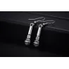 Srebrne kolczyki z mikrofonemKolczyki