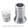 TR413 chrome voiture / camion - pneu - valve de roue - hex - 4 pièces