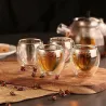 4 Pièces - Résistant à la chaleur - tasse en verre double paroi - verre - thé - expresso - café