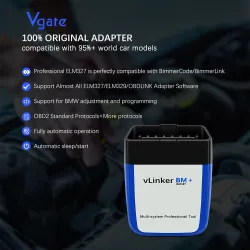 Vgate vLinker BM - OBD2 - BMW - ELM327 V2.2 - PK ELM 327 - Bluetooth - WiFi - bilskanner / diagnostikverktyg