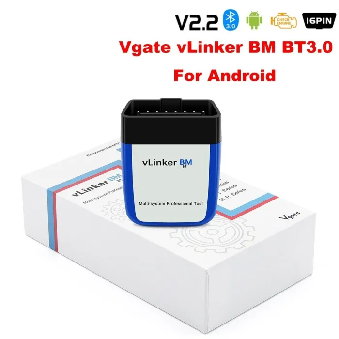 Vgate vLinker BM - OBD2 - BMW - ELM327 V2.2 - PK ELM 327 - Bluetooth - WiFi - bilskanner / diagnostikverktyg