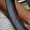 Couvre volant de voiture à faire soi-même - réparation - avec aiguille et fil - cuir