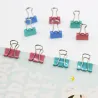 15mm metalliklipsit - paperi - sideaineet - 60 kpl