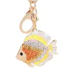 Peixe cristal - ouro - chaveiro