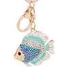 Peixe cristal - ouro - chaveiro
