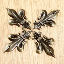 Ottone antico - paraspigoli decorativi per mobili 4 pezzi