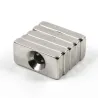 N35 neodymmagnetblokk med 4mm hull 20 * 10 * 4mm 10 stk.