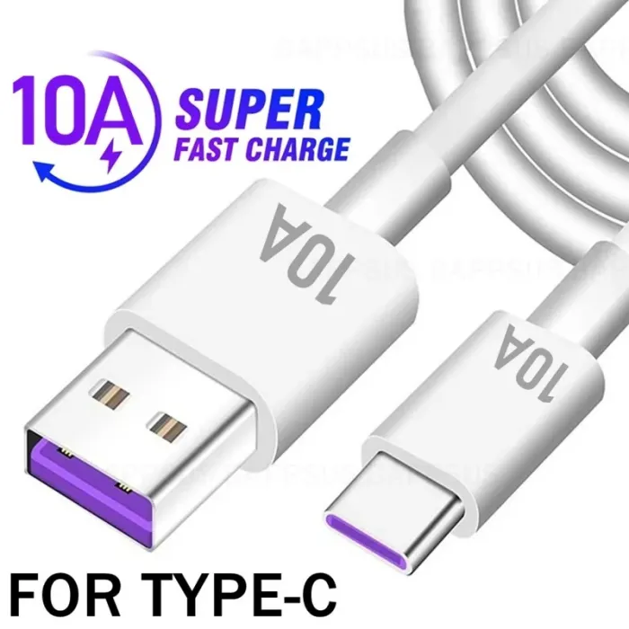 120W 10A - USB to Type C - super fast charging - data cable - for Samsung Xiaomi HuaweiCables