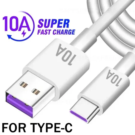 120W 10A - USB to Type C - super fast charging - data cable - for Samsung Xiaomi HuaweiCables