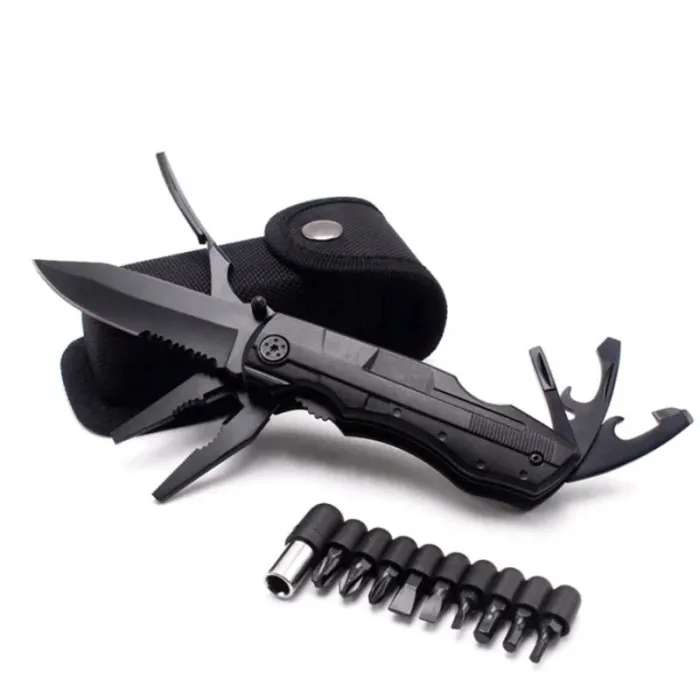 Couteau de poche multifonction en acier inoxydable - pince - pliable