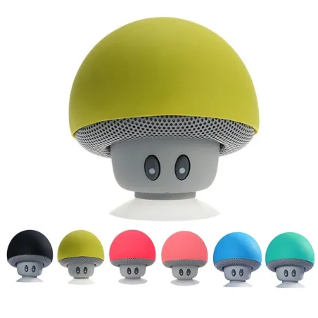 Altavoz BluetoothMini altavoz Bluetooth - inalámbrico - con ventosa - forma de hongo