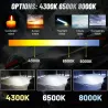 Phare LED Dualvision - 20000LM 120W - 4300K 6500K 8000K PTF