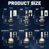 Phare LED Dualvision - 20000LM 120W - 4300K 6500K 8000K PTF
