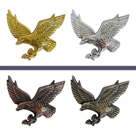Aigle 3D - emblème en métal - autocollant pour voiture