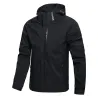 Men's waterproof rain hooded jacket - lightweight - hiking - windproofHome