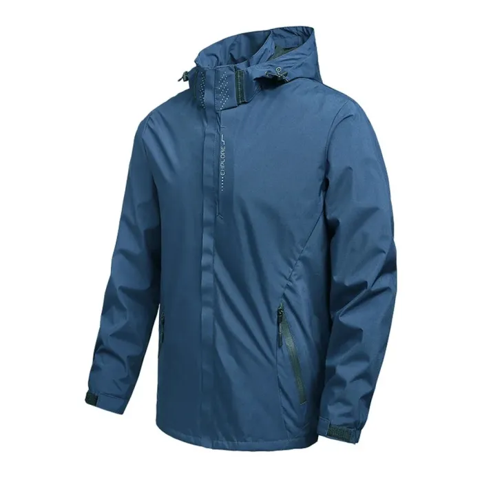 Men's waterproof rain hooded jacket - lightweight - hiking - windproofHome
