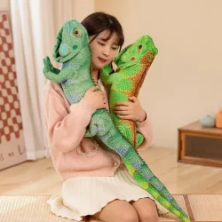 65cm/95cm Chamäleon Stofftier - Reptil - weicher Plüsch