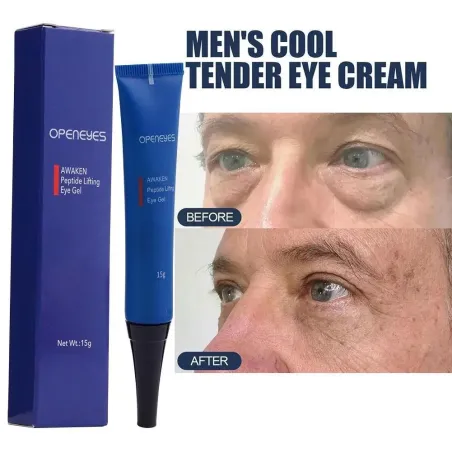 15g Openeyes Awaken Peptide Lifting Eye Gel Men Eye Cream Moisturizing Under Eye Cream Fade Dark Circles and Puffiness Fine L...