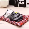 Peluche chat endormi avec son