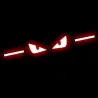 Taillight brake sticker - angry eyes - carbon fiber - protection sticker - for Chery Logo Tiggo 7Stickers
