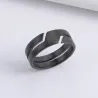 Ring i rustfritt stål for menn og kvinner - trendy design