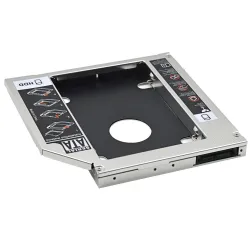 Universal aluminium SATA HDD Caddy 12.7mm box case enclosure optisk bay