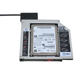 Universal Aluminum SATA HDD Caddy 12,7 mm:n kassakaappi, optinen lahti