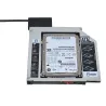 Unidades de disco duroaluminio universal SATA HDD Caddy 12,7mm caja caja caja enclosure bahía óptica