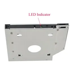 Universal aluminium SATA HDD Caddy 12.7mm box case enclosure optisk bay