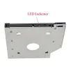 Universal aluminium SATA HDD Caddy 12.7mm box case enclosure optisk bay