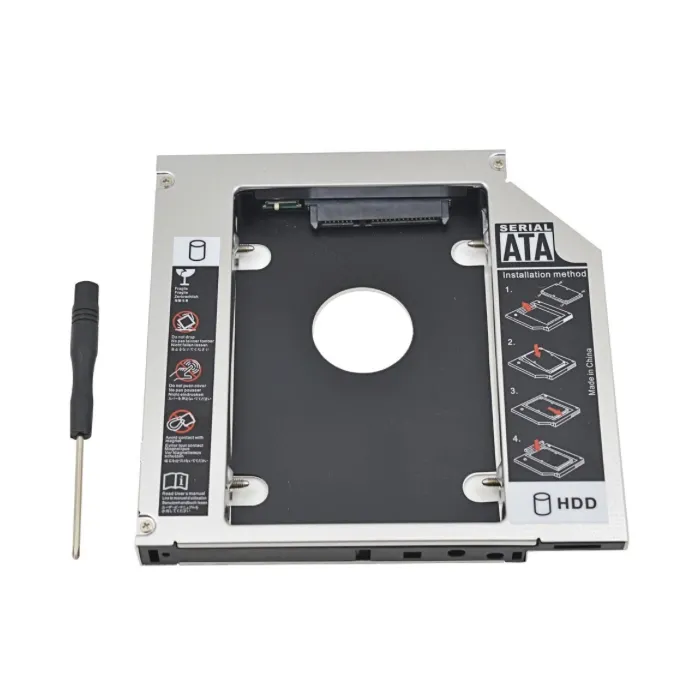 Universal Aluminum SATA HDD Caddy 12,7 mm:n kassakaappi, optinen lahti
