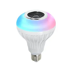 E27 - LED - RGB - Bluetooth-högtalare - musiklampa med fjärrkontroll