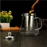 Infusor de téTetera de vidrio resistente al calor - acero inoxidable