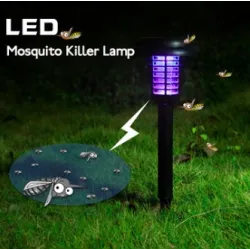 Solar powered LED mosquito killer - lawn garden light - 2 piecesInsect control