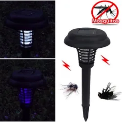 Solcelledrevet LED myggdreper - plen hagelys - 2 stk