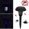 Solcelledrevet LED myggdreper - plen hagelys - 2 stk