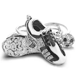 Chaussure de football avec strass - porte-clés