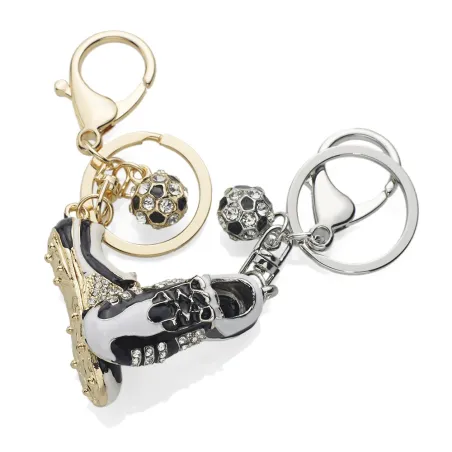 Chaussure de football avec strass - porte-clés