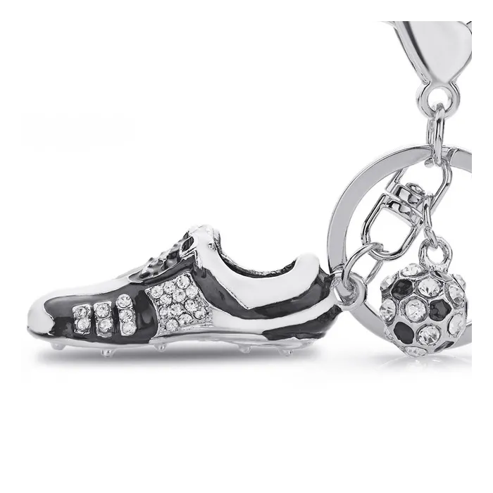 Chaussure de football avec strass - porte-clés