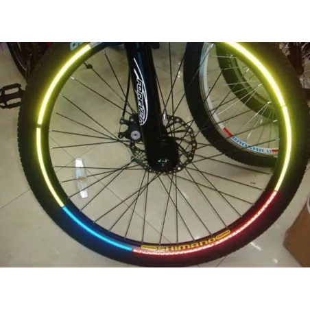LucesBicicleta rueda borde reflectante pegatina