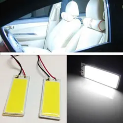 XenonXenon HID white - 36 COB LED light - bulbo - coche interior panel lámpara - 12V 5500K 6000K - 2 piezas