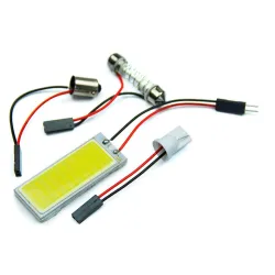 Xenon HID vit - 36 COB LED-lampa - glödlampa - bil inre panel lampa - 12V 5500K 6000K - 2 bitar