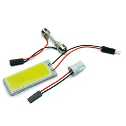 Xenon HID vit - 36 COB LED-lampa - glödlampa - bil inre panel lampa - 12V 5500K 6000K - 2 bitar