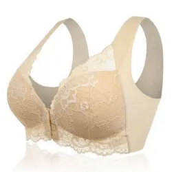 copy of Sutiã de renda sexy - sem fio - push-up - com fivela frontal ajustável