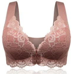 copy of Sexy Spitze BH - drahtlos - Push-up - mit verstellbarer Frontschnalle