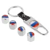 Bandiera russa - tappi valvola per auto - set da 4 pezzi