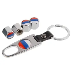 Bandiera russa - tappi valvola per auto - set da 4 pezzi